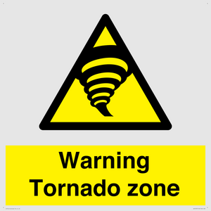 Warning Tornado zone